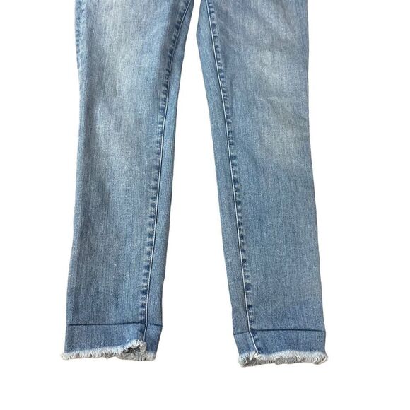 madewell Sz 25 9" High-Rise Skinny Crop Jeans: Button-Front Edition - Picture 3 of 8